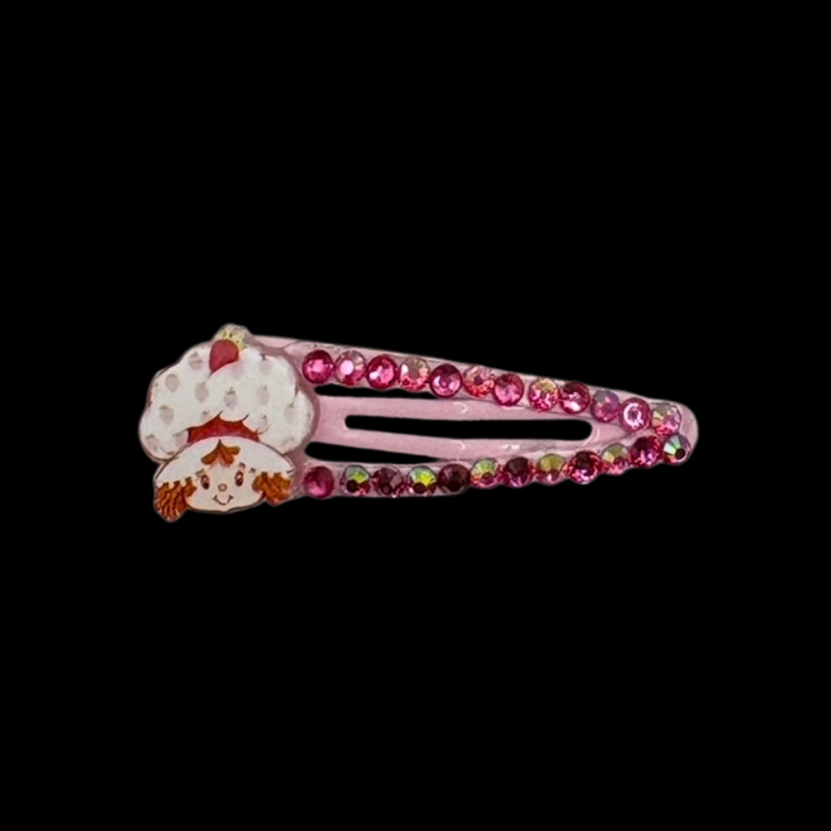 Bling Clip- Pink Strawberry girl
