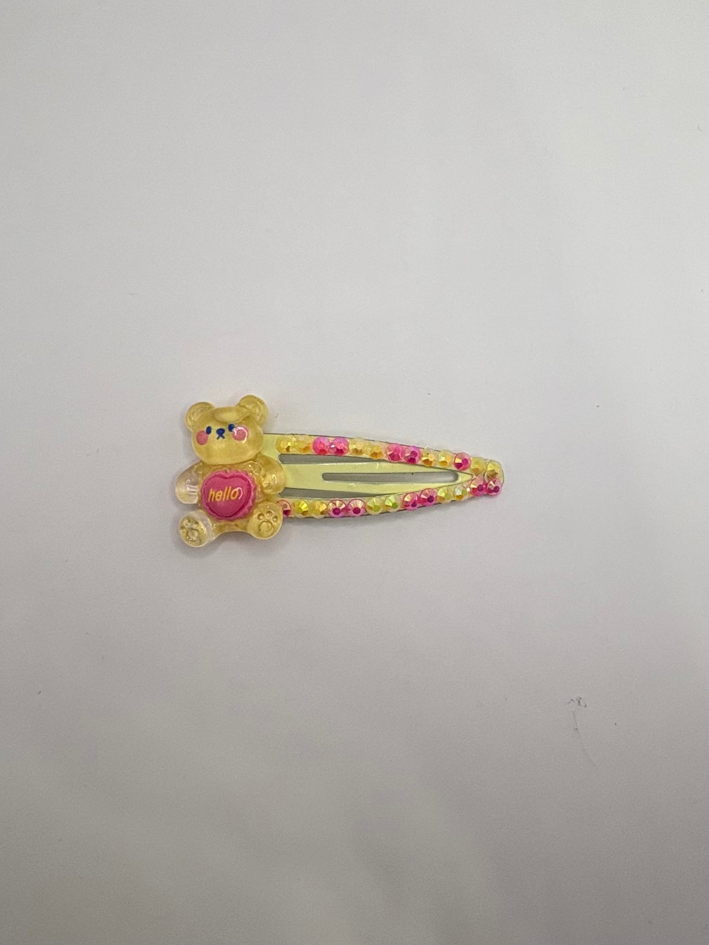 Bling Clip- Hello Bear