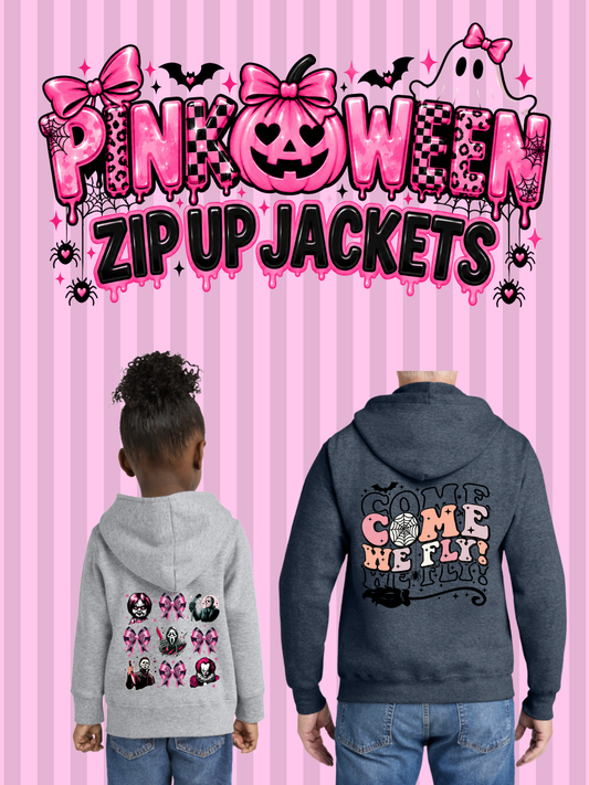 ZIP UP JACKET - Pink-O-Ween