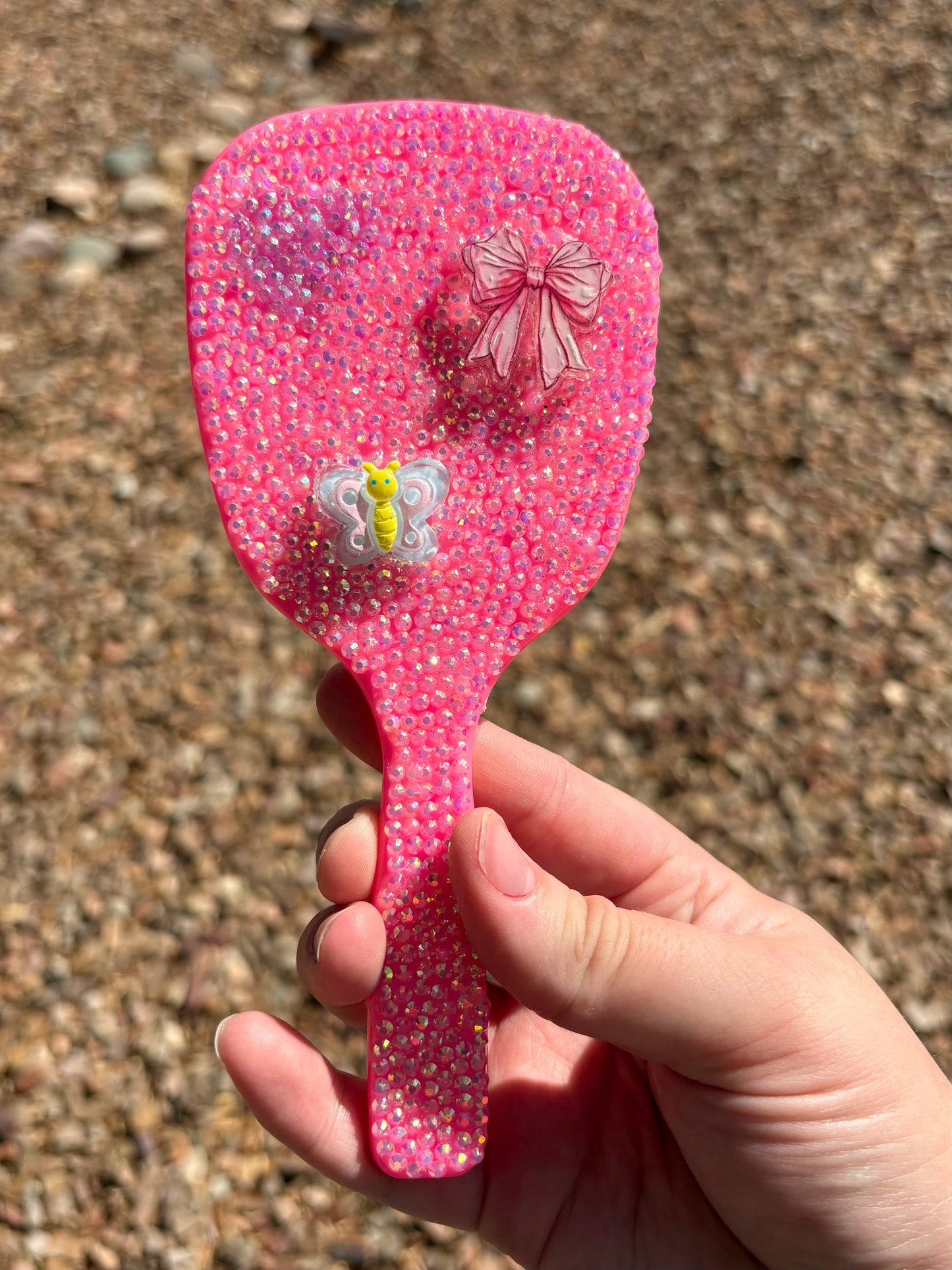 Pink princess- bling mirror