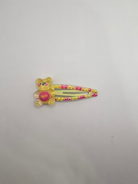Bling Clip- Hello Bear