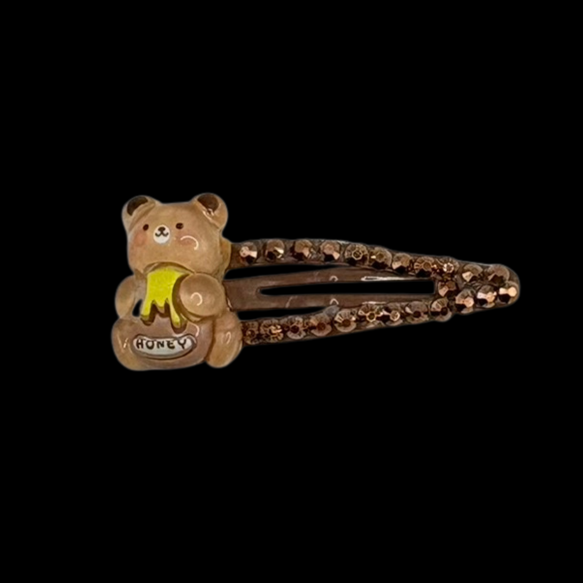 Bling Clip- Bear with Honey