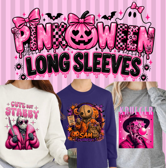 LONG SLEEVES - Pink-O-Ween
