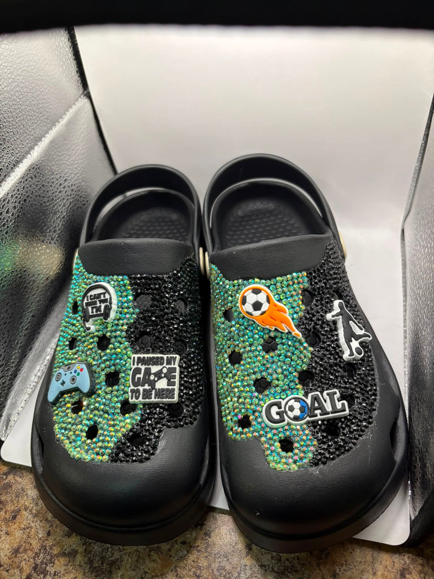 Custom Bling Clog Shoes